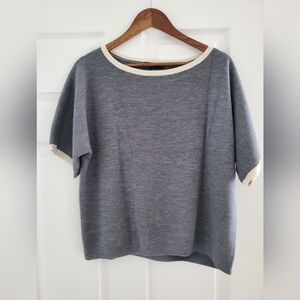 Ann Taylor Elbow Sleeve Sweater Tee